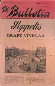 Front page of The Bulletin, 1944, Sackville Street Dublin