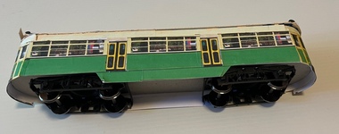 Model - cardboard - of Melbourne City Circle car SW6 957