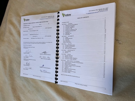 Signature and index pages.