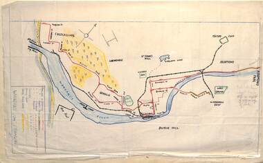 Drawing Wanganui Tramways NZ 1945