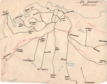 Plan of Auckland Tramways