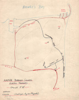 Napier NZ - tramway plan and notes 1
