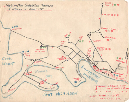 Wellington tram system - plan