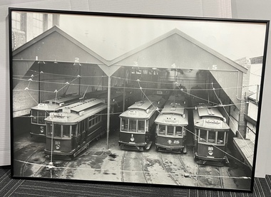 Photograph - Framed - Geelong tram depot - front