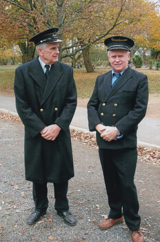 Ballarat Tramway Museum's Inspector and Tramway Superintendent at Gardens Loop