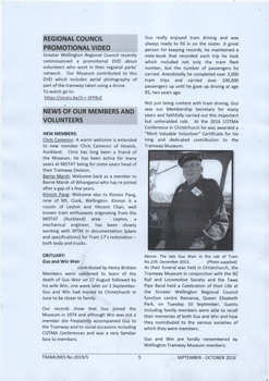 Gus Weir Obituary - Wellington Tramway Museum 2019