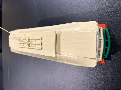 End view of the model