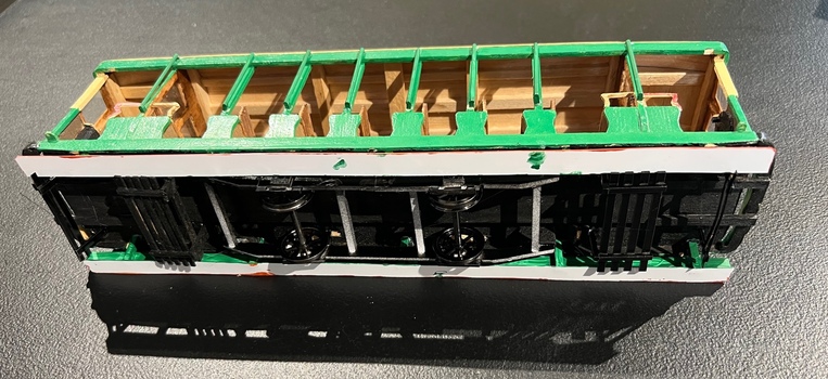 Model of Bendigo 17  - underside view