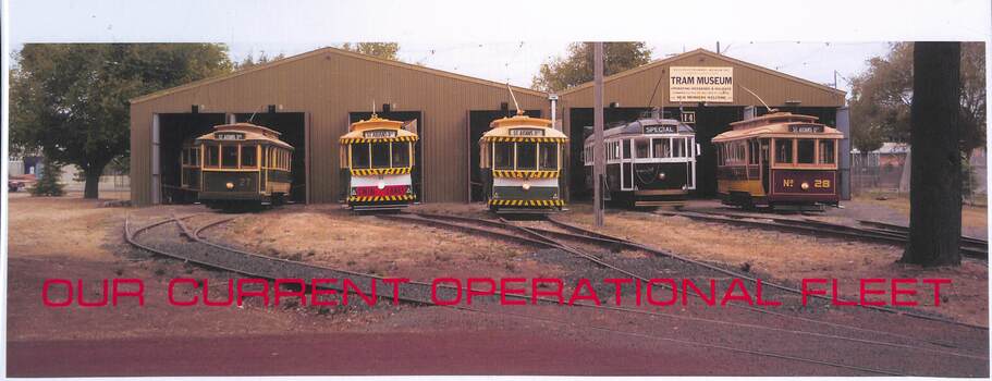 BTM Operational trams in front of depot