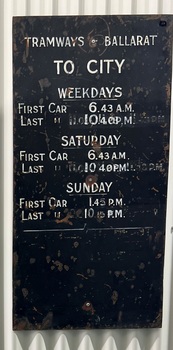 Timetable Board - Sebastopol