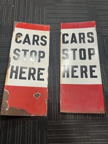 "CARS STOP HERE" - side 1