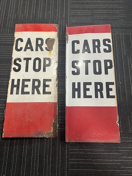 "CARS STOP HERE" - side 2