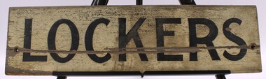 Sign for Staff lockers