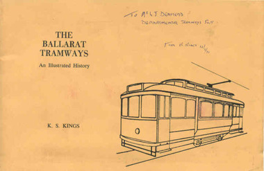 Book, Keith Kings, "The Ballarat Tramways", Sep. 1971