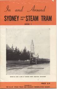 Book, Gifford Eardley, "In And Around Sydney With Steam Trams" books 1 to 3, 1950's