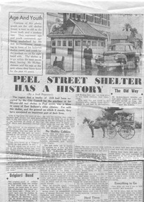 Newspaper, The Courier Ballarat, "Peel St Taxi Shelter", 2/06/1950 12:00:00 AM