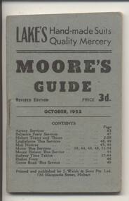 Book, Moore's Guide, "Moore's Guide - Oct. 1952", Sept. or Oct. 1952
