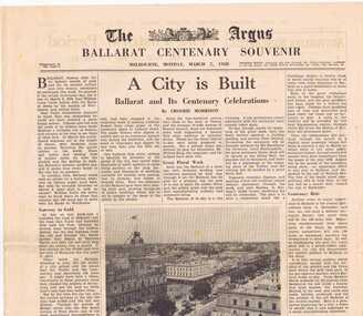 Newspaper, The Argus, Ballarat Railway Workshops, Mar. 1938