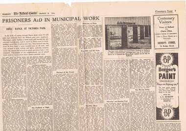 Newspaper, The Courier Ballarat, Courier 8/3/1938 p 9/10, Mar. 1938