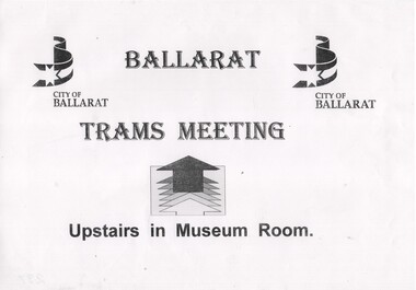 Poster, City of Ballarat, to advise location of meeting, 23 Jan. 1996