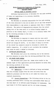 Document - SEC Instruction Sheet, State Electricity Commission of Victoria (SECV), Special order to Motormen, 49/1, Jul. 1961
