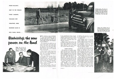 Document - Photocopies, State Electricity Commission of Victoria (SECV), "Electricity's the new power on the land", c1995