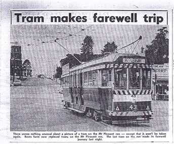 Document - Photocopies, Ballarat Tramway Museum (BTM), newspaper items - Ballarat closure, Mar. 1996