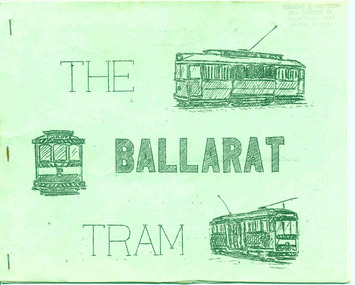 Book, A. Weston & Geoff Clark of North Sydney Boys High School, "The Ballarat Tram", Jul. 1971