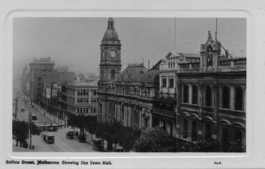 Postcard, GPC Depot Melbourne, Bourke St., looking north west