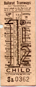Ephemera - Ticket/s, Bell Punch Co, ESCo Child 1 1/2d, mid 1920's
