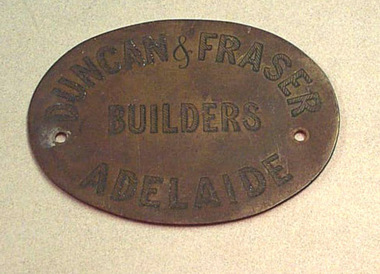 Functional Object - Builders' plate, Duncan and Fraser, Duncan & Fraser, about 1903