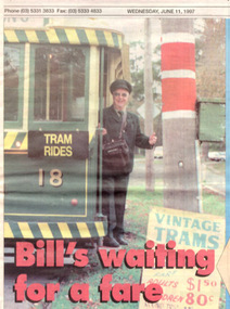 Newspaper, The Courier Ballarat, "Bill's waiting for a fare", 11/06/1997 12:00:00 AM