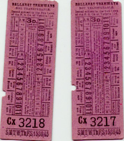 Ephemera - Ticket/s, Electric Supply Co. Vic (ESCo), ESCo 3d tickets