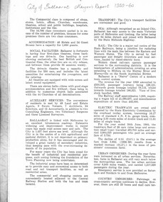 Document - Photocopy, Neville Gower, "Mayor's Report 1959-1960", Jul. 1997