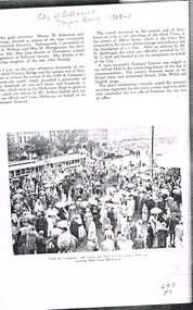 Document - Photocopy, Neville Gower, " Mayor's Report 1950-1951", Jul. 1997