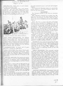 Document - Photocopy, Neville Gower, "Mayor's Report 1951-1952", Jul. 1997