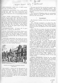 Document - Photocopy, Neville Gower, "Mayor's Report 1952-1953", Jul. 1997