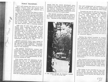 Document - Photocopy, Neville Gower, "Mayor's Report 1970-1971", Jul. 1997