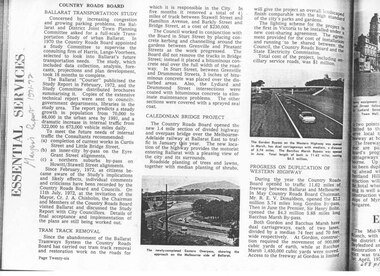 Document - Photocopy, Neville Gower, "Mayor's Report 1971-1972", Jul. 1997