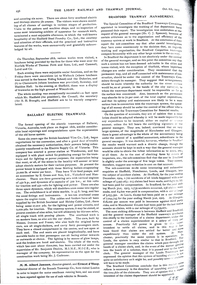 Document - Photocopy, National Tramway Museum Librarian - Rosemary Thacker, "Ballarat Electric Tramway", May. 1997