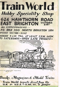 Poster, David Frost, Train World, 1982