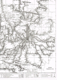 Map, South Pacific Electric Railway, c1970's