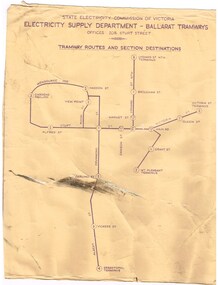 Poster, State Electricity Commission of Victoria (SECV), "Schedule of Fares and Charges - 26-1-1969", Feb. 1971