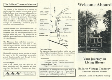 Pamphlet, Warren Doubleday, "Welcome Aboard", Aug. 1997