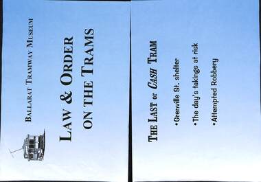 Poster, Warren Doubleday, "Law & Order on the Trams", Oct. 1997