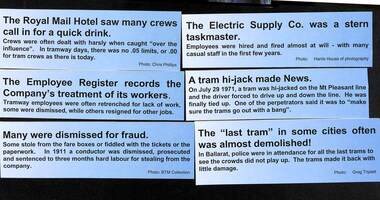 Memorabilia - Exhibition Material, Warren Doubleday, "Law & Order on the Trams", 3/05/1998 12:00:00 AM