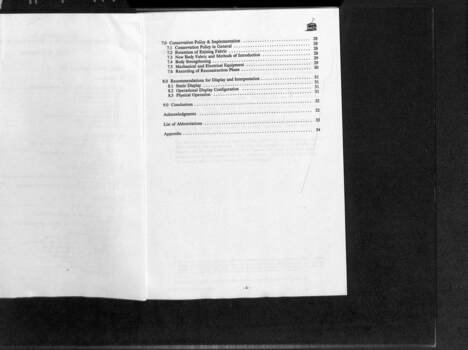 Conservation Plan No. 12 Tram - Ballarat Tramway Preservation Society Ltd - Contents (2)
