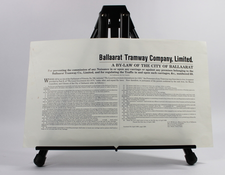 A by-law of the City of Ballarat