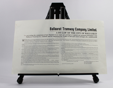 A by-law of the City of Ballarat