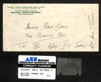 Functional Object - Bankcard plates and envelope, Milldean Press, 1970's mid